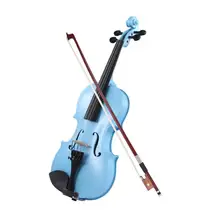 Деревянная скрипка ручной работы, размер 1/8, натуральная акустическая скрипка, чехол, канифоль