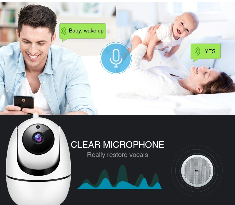HD 1080P Wireless IP Camera WiFi Auto Tracking Human Home Security CCTV Wifi Camera ip cam audio camaras de vigilancia con wifi