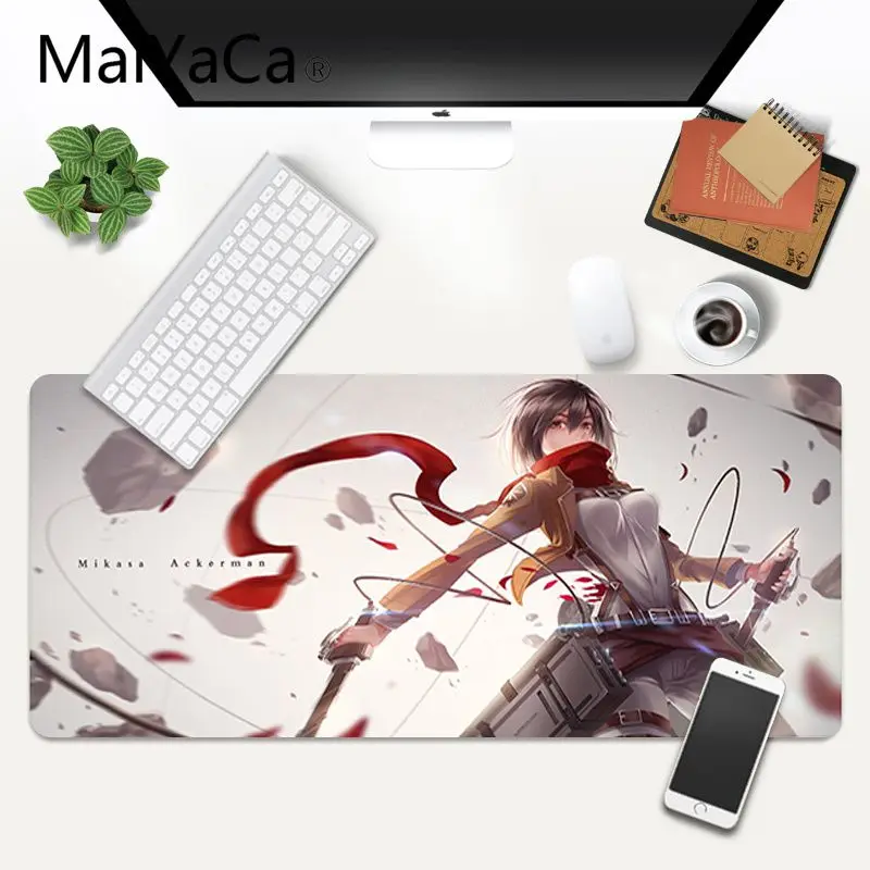 

MaiYaCa My Favorite Attack On Titan Rubber Pad to Mouse Game Gaming Mouse Pad Large Deak Mat 700x300mm for overwatch/cs go