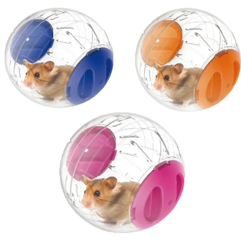 New 12cm Small Animals Running Ball Plastic Grounder Jogging Hamster font b Pet b font Small