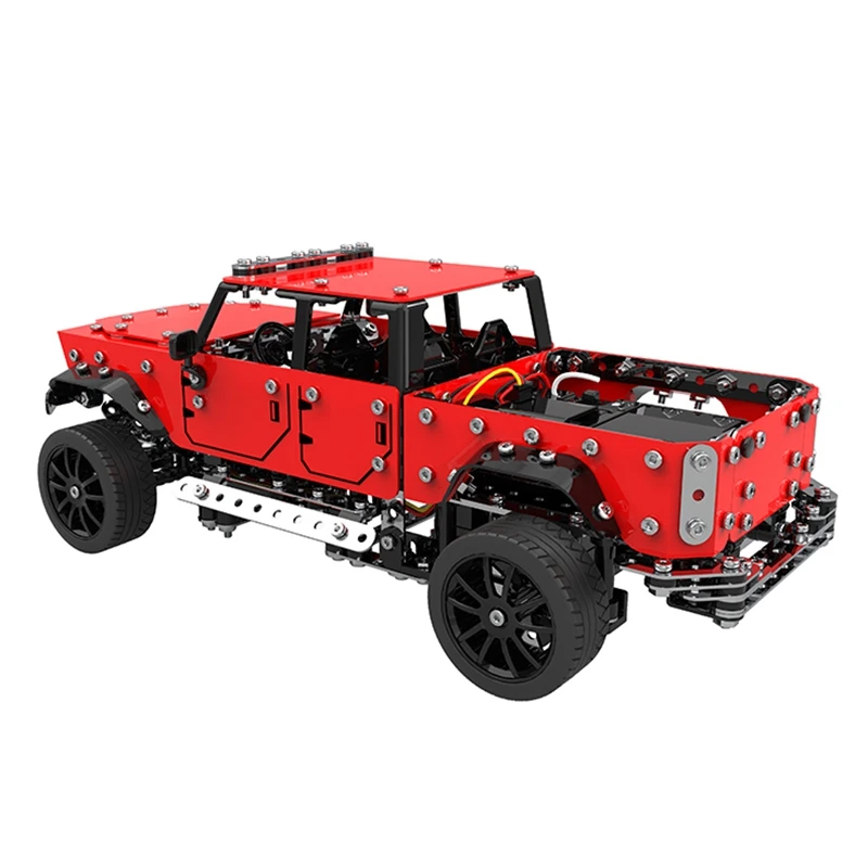 1:16 RC автомобиль из нержавеющей стали 4CH пульт дистанционного управления DIY сборка RC внедорожные Автомобили Подарочные игрушки для детей 817 шт