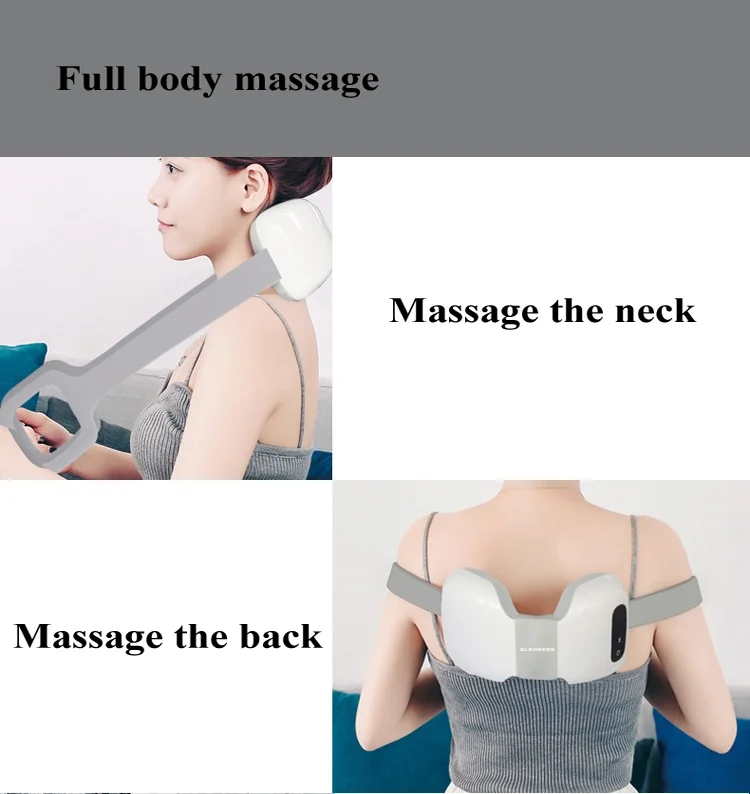 Infrared Heating Neck Shoulder Back Body Electric Massage Pillow Shiatsu Massager Device Cervical Health Relaxation 12 1