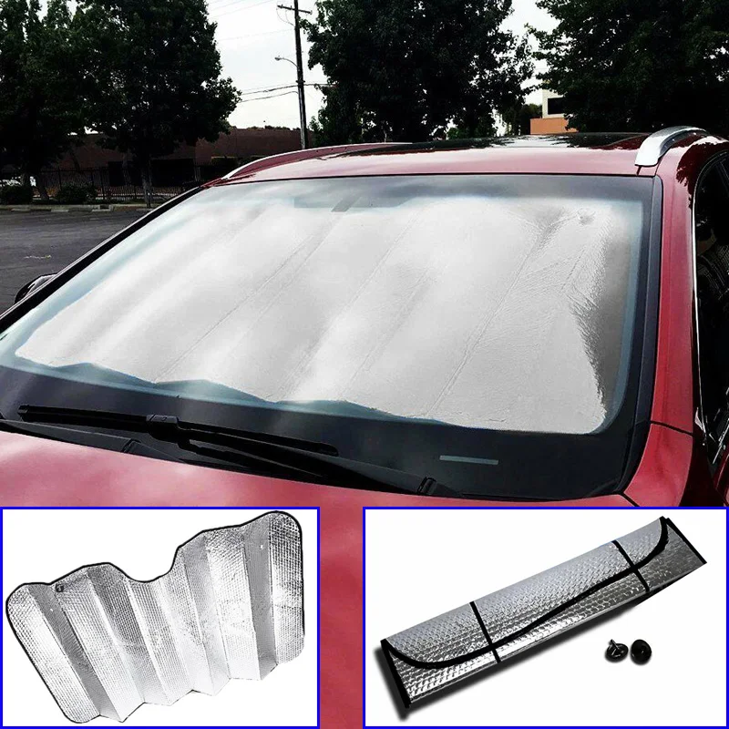 

Foldable Car Auto Windshields Aluminum Foil Sunscreen Heat Insulation Windshield Sunshades Visor Protector