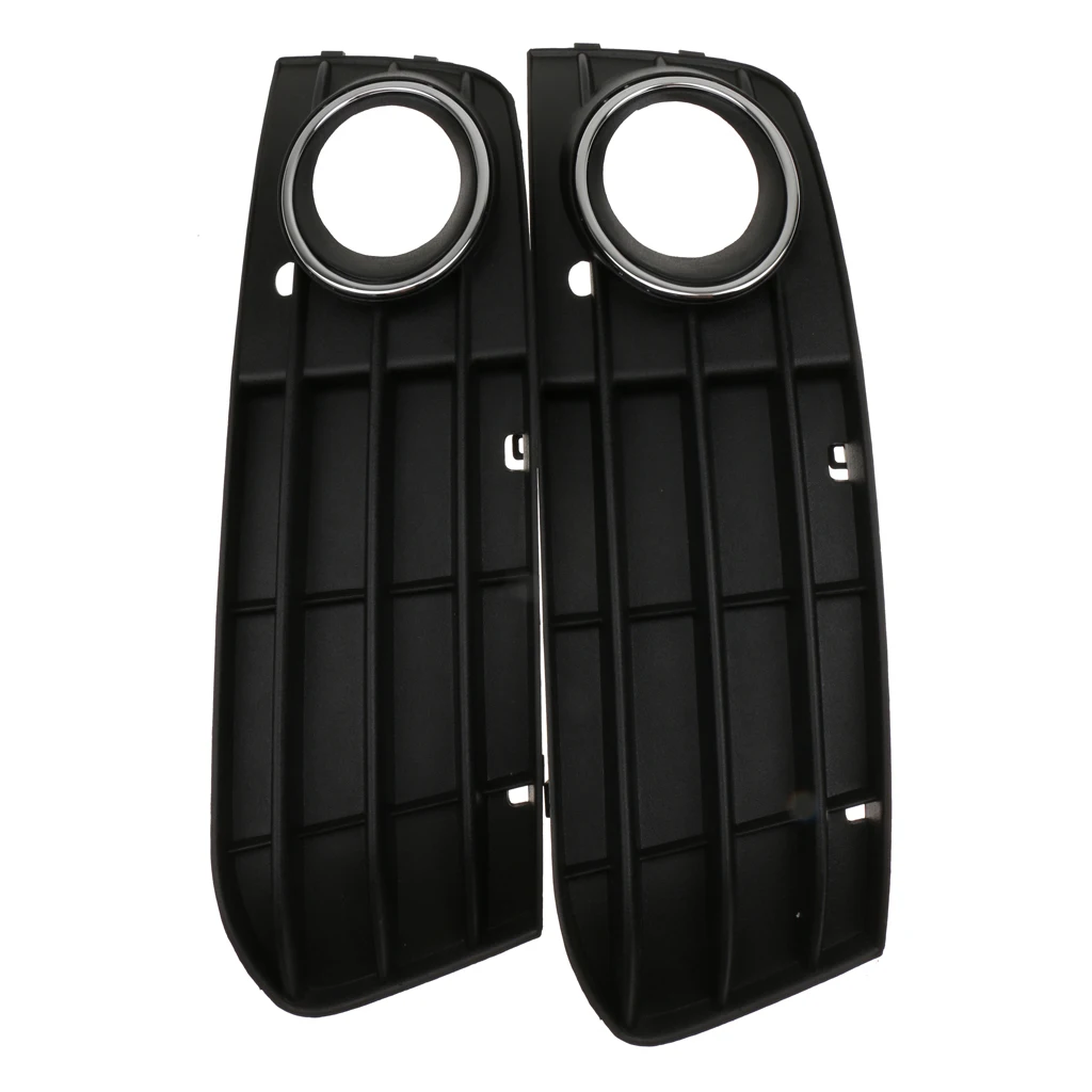 2x Left & Right Bumper Fog Light Lamp Cover Grille For Audi A4 A4L B8 09-12