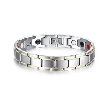 

Men'S Magnetic Bracelet Magnetic Hematite Titanium Steel Bracelet Detachable