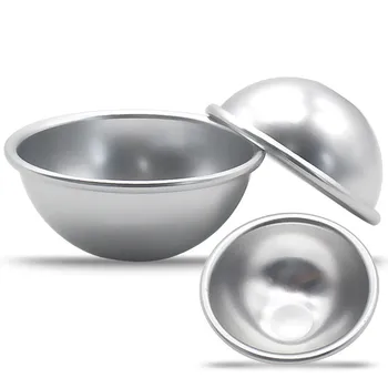 

Cake Mold Shallow Semi-circular Anode Aluminum Alloy Mold Small Pudding Baking Mold Bath Salt Ball