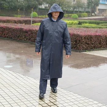 

Long Rain Coat Men Black Poncho Outdoor Waterproof Raincoat Men Hooded Overalls Male Jacket Casaco Rain Coats Windbreaker L