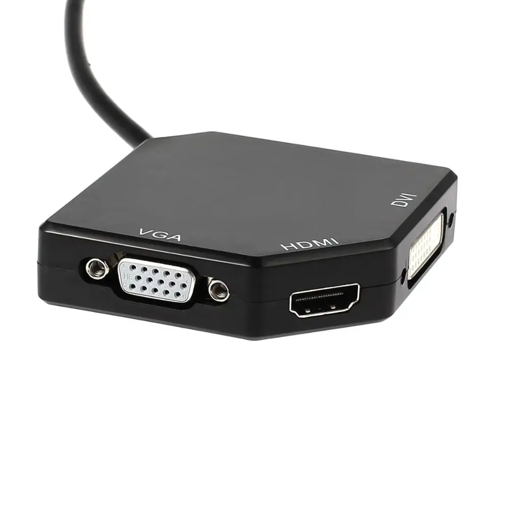 Proster для 3 в 1 Mini display port DP Thunderbolt к DVI адаптер VGA HDMI кабель для монитора преобразователь аудиовизуальных систем адаптер
