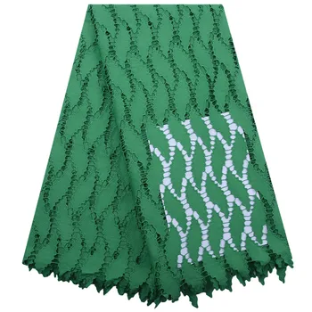 

New Beautiful African Guipure Cord Lace Fabric High Quality 2020 Nigerian Water Soluble Lace Fabric For Sewing Cloth A1835