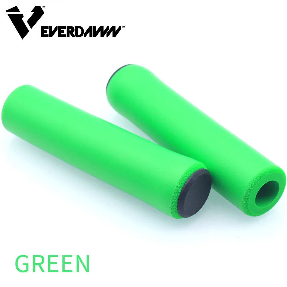 Зеленый EVERDAWN Mtb велосипед рукоятка на велосипедный руль ручки велосипед аксессуар - Цвет: Зеленый