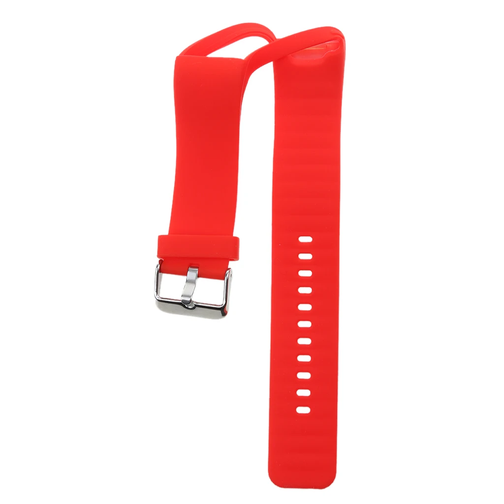 Red Replacement Смарт-часы браслет, 3D силиконовый гелевый ремешок+ металлическая пряжка для браслета Polar A360(сменные полосы)-7 цветов - Цвет: Red Replacement