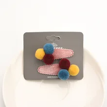 Южная Корея Дети Маленькая девочка заколки набор ребенок милый мяч центр звезда взрыва сторона клип BB давление шпилька