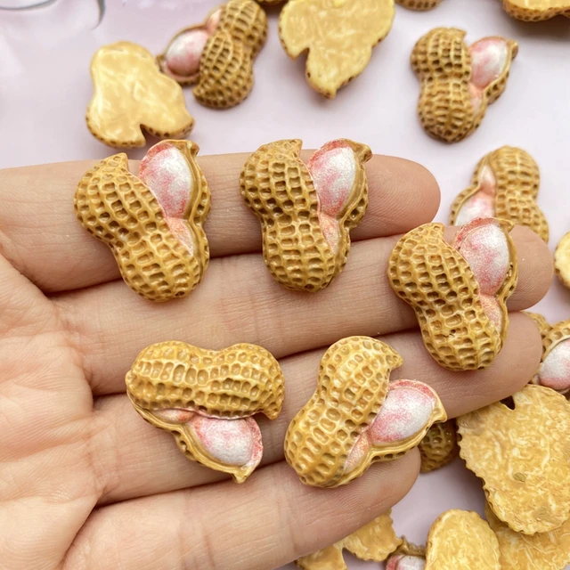 10/20 db Aranyos Mini Mesterséges Földimogyoró Lapos Hátsó Gyanta Kabochonok Scrapbooking Diy Ékszerek Kézműves Dekoráció Hozzáférés F67 - Image 4