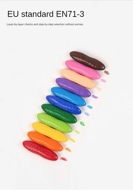 Macaron Peanut Children Peanut Crayons Are Safe And NonToxic Oil Pastels  Are Not Dirty And Hand-Washable Stationery Manga Marker - AliExpress