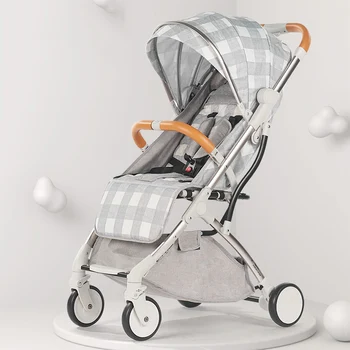 

Lightweight Baby Stroller Foldable Baby Carriage Portable Baby Pram Can Bring It To Aircraft Light Baby Travel System