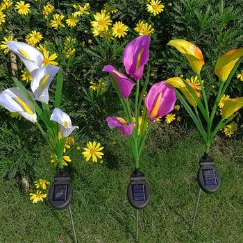 

Outdoor Solar Powered Flower Light Waterproof Decoration Nigh Lamp for Landscape Lawn Garden Courtyard Balcony