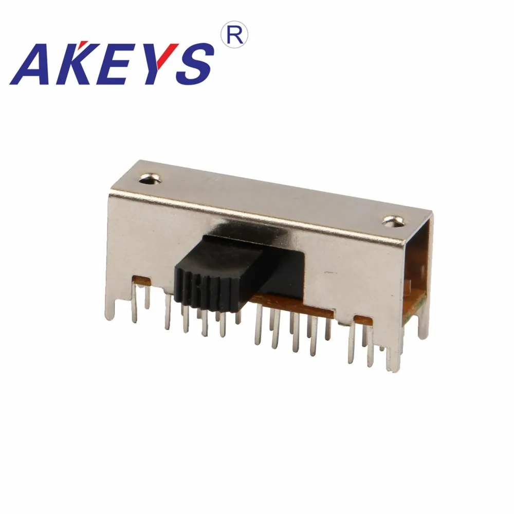 10PCS SK-62H01 6P2T Six pole double throw handle heights can be customized slide switch side insert 24 pin with 4 fixed | Обустройство