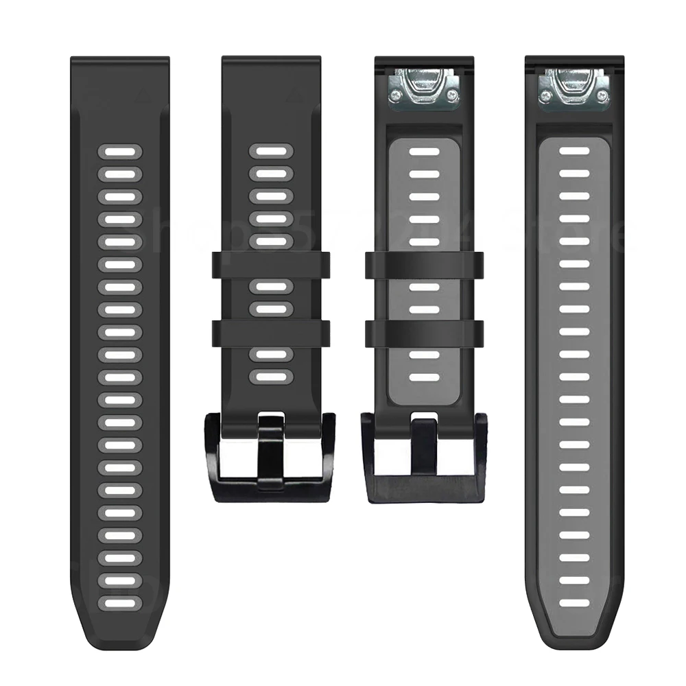 26MM 22MM Silicone Quick Release Watchband Strap for Garmin Fenix 6 6X Pro Watch Easyfit Wrist Band For Fenix 5 5X Plus Watch 