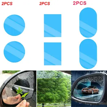 

Rainproof Film Anti Fog Side Window Reflective Anti-Scratch Clear Protective Film for Car Rearview Mirror Glass -Pack of 2PCS