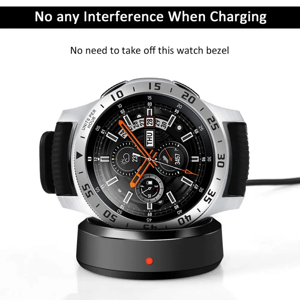 Стильный металлический ободок для samsung Galaxy Watch 46 мм браслет с защитой от царапин