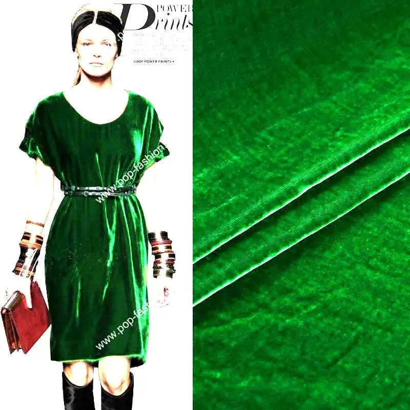 green emerald velvet dress New Year main image 1