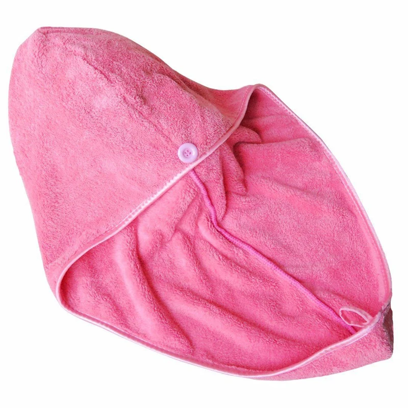 Женское волшебное полотенце для волос из микрофибры для девочек, сухая шапка, шапка для ванной, быстросохнущая шапка для волос