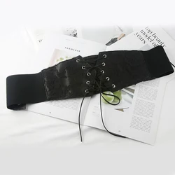 Stylish Ruffled Waistband Temperament Simple Fashionable Decorative Lace Waistband Ladies Popular Elegant Elastic Wide Waistband