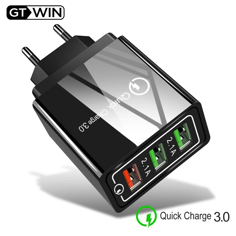 

Universal USB Charger Quick Charge 3.0 EU US Plug For iPhone 6 7 8 X XS max Fast Wall Charger Adapter For Samsug S8 S9 Huawei