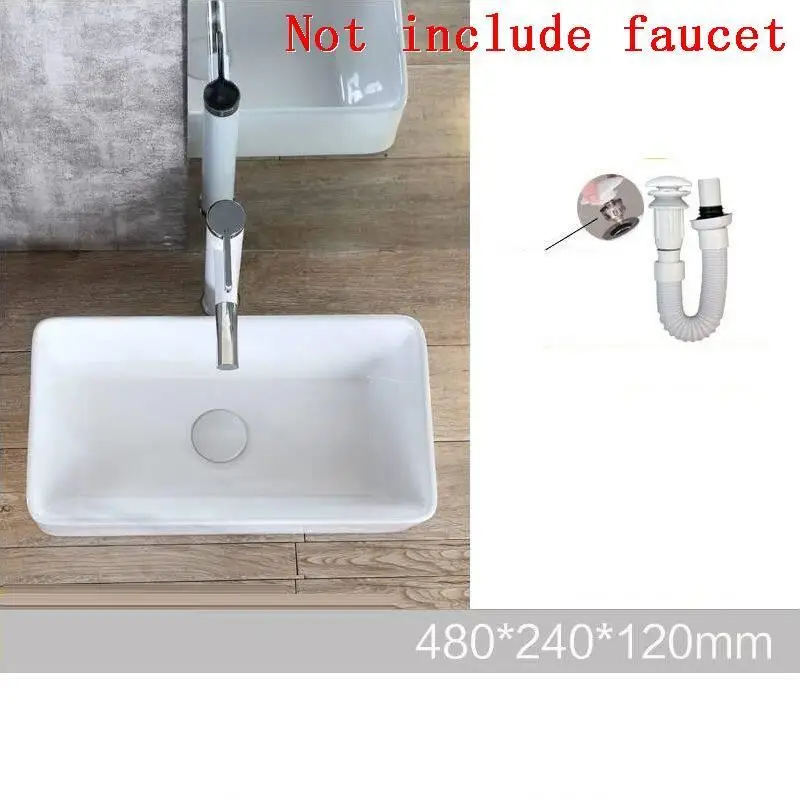 Ванная комната Vanity Salle De Bain Waschtisch Umywalka Nablatowa Fregadero Bagno черная раковина Куба поо Banheiro умывальник - Цвет: Number 2