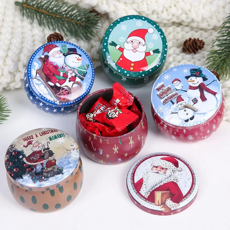 

Printing Tin Box Cartoon Candy Box Rose Tea Pot Candy Cookie Box Christmas Party Gift Box Storage Case Random Color 1pc