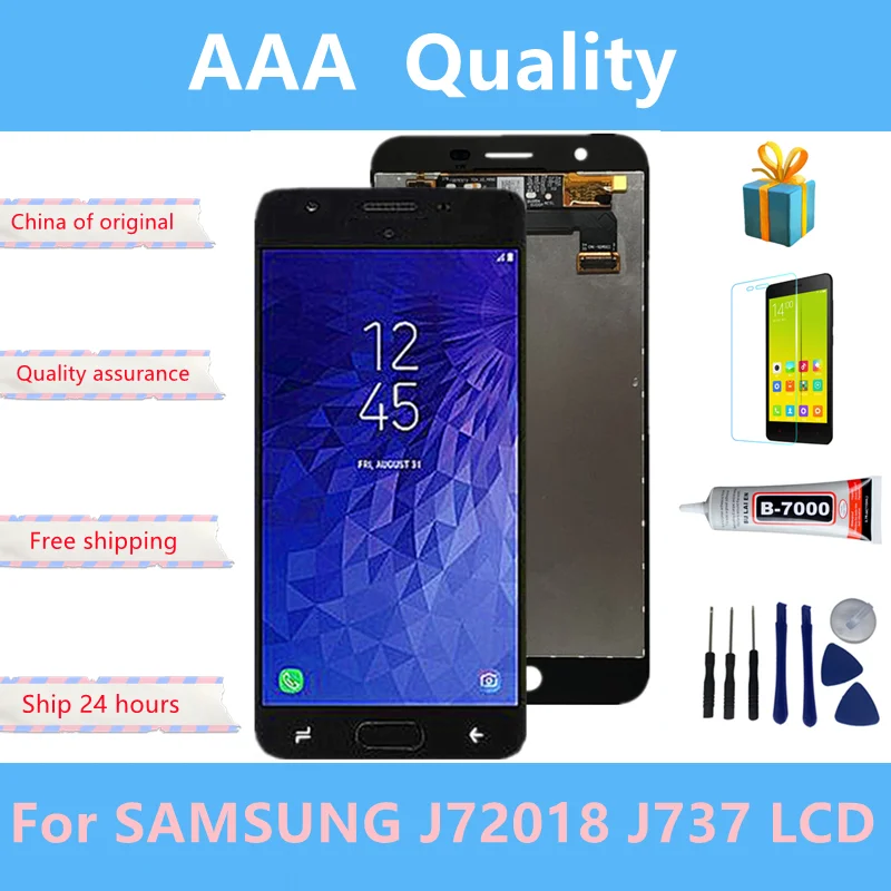 ЖК-дисплей Samsung Galaxy J7 2018 J737 J737A J737P J737V J737T сменный с сенсорным экраном и