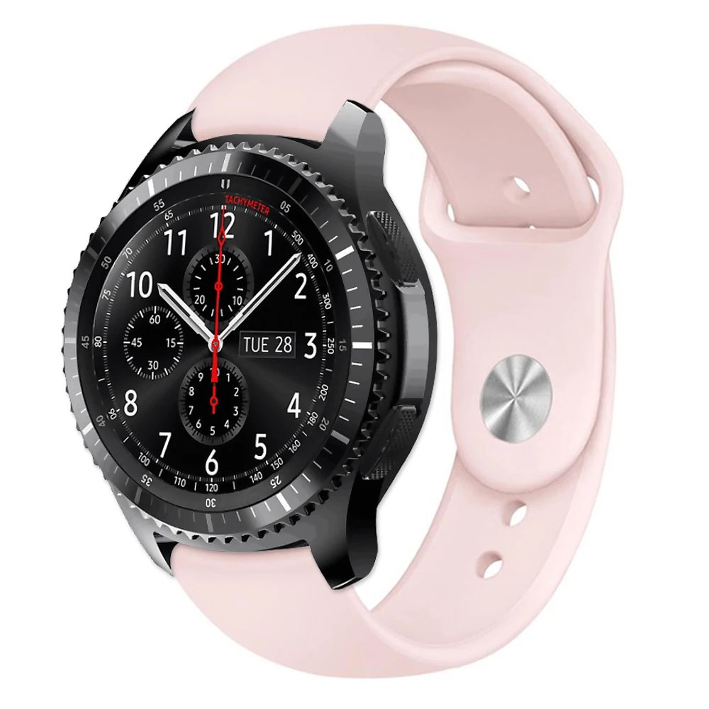 Gear S3 ремешок для samsung Galaxy watch 46 мм 42 мм/Active S2/спортивный мягкий силиконовый браслет Amazfit ремешок Bip 20 мм 22 мм ремешок для часов