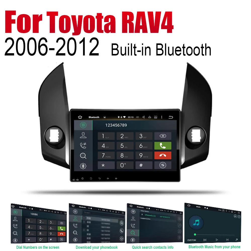 Автомобильный радиоприемник на Android стерео GPS навигация для Toyota RAV4 2006 2007 2008 2009 2010