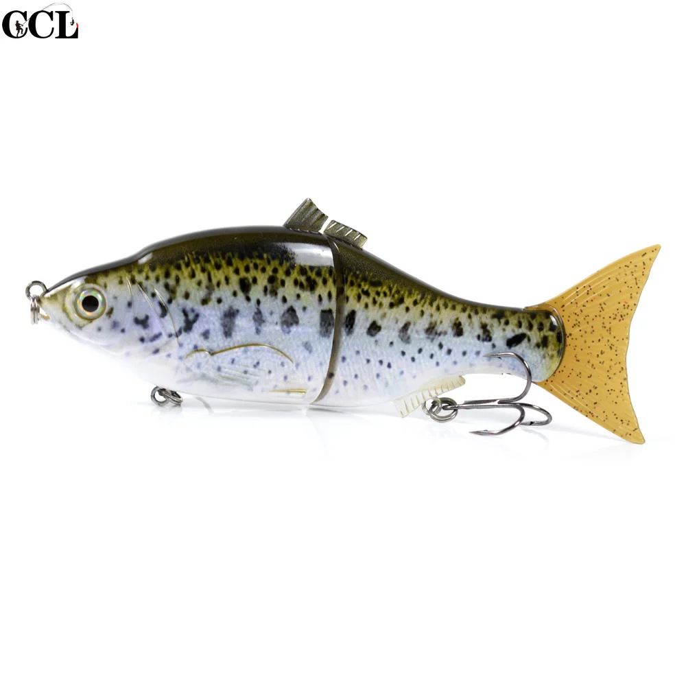 04 CCLTBA рыболовные приманки 2 сегментированных слайдера Swimbait снасти для ловли окуня 15 см 51 г плавающий планер металлические шарнирные Shad приманки - Цвет: 04
