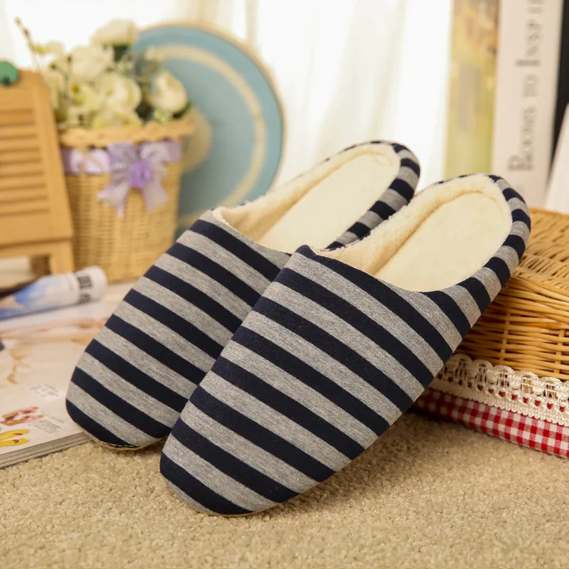 indoor and outdoor slippers Women Indoor Slippers Warm Plush Home Slipper Autumn Winter Shoes Woman House Flat Floor Soft Silent Slides for Bedroom indoor house slippers Indoor Slippers