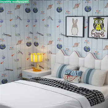 

Cartoon planet outer space pattern foam skirting anti-collision wall stickers kids room kindergarten walkway soft pack wallpaper
