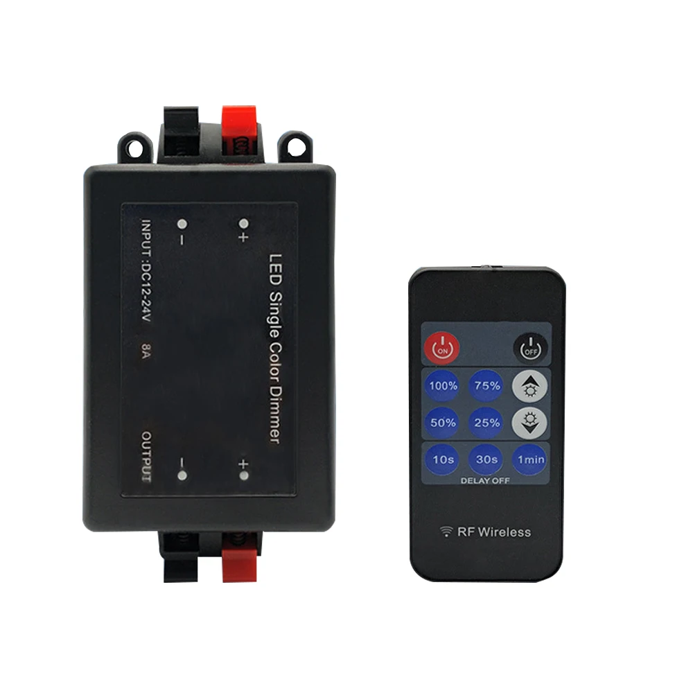 RF 11 KEYS Светодиодный Одноцветный диммер 3 ключа RF пульт дистанционного управления беспроводной светодиодный контроллер 12 в 24 В DC 8A - Цвет: RF 11 KEYS