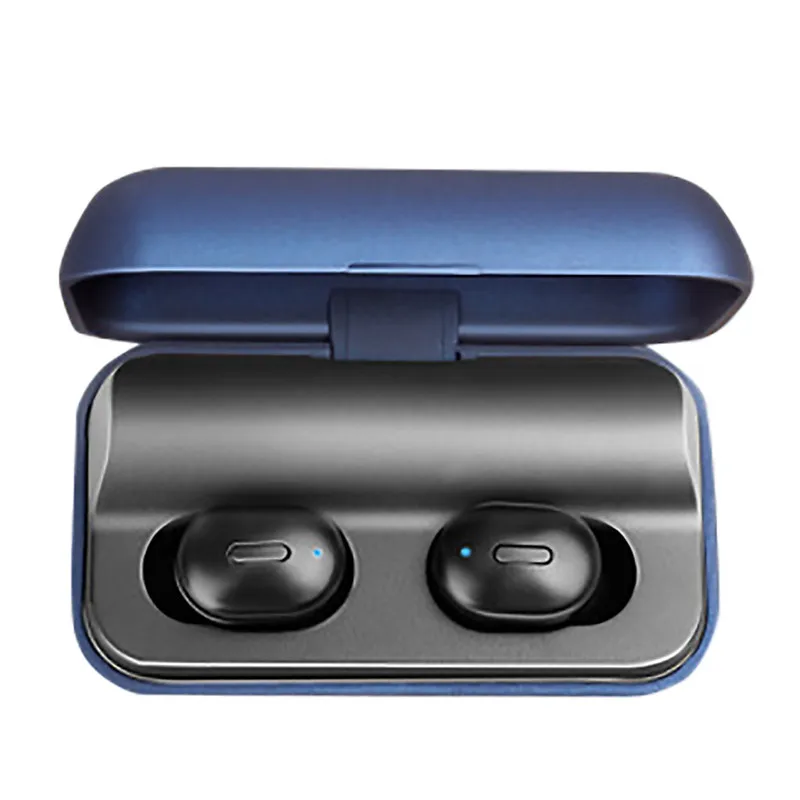 Синий VOBERRY Bluetooth наушники беспроводные 5,0 TWS наушники-вкладыши IPX66 Водонепроницаемая мини-гарнитура HiFi стерео звук Спорт#2 - Цвет: Синий