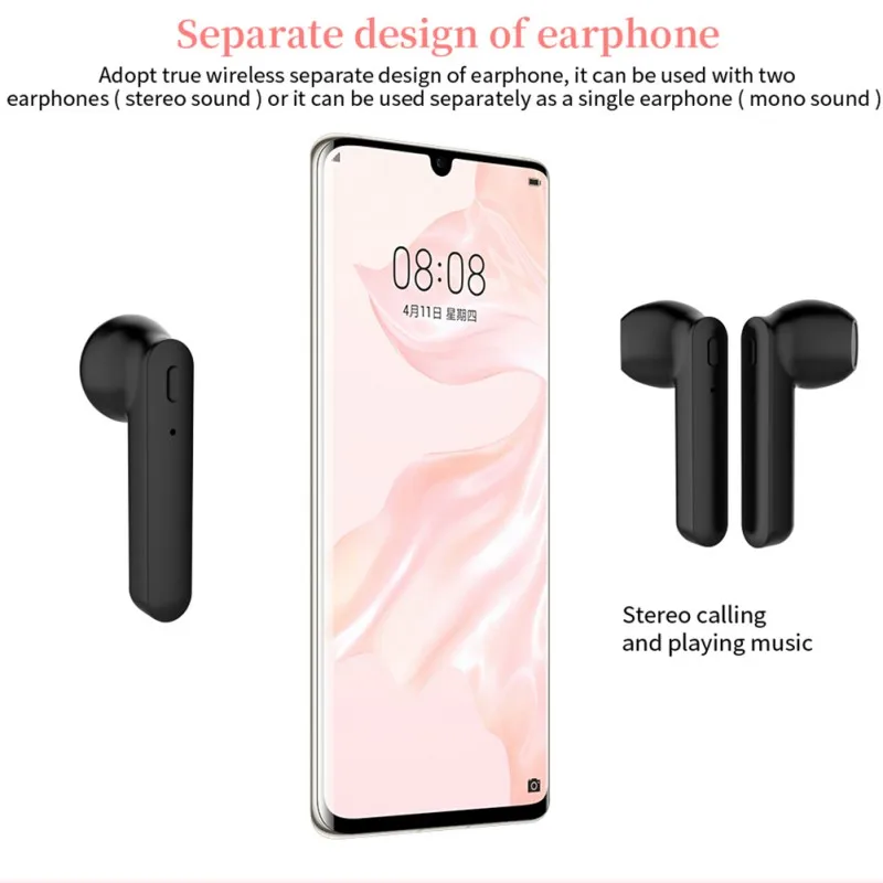 ZW-T 7tws Bluetooth наушники Bluetooth 5,0 новые портативные беспроводные Bluetooth гарнитуры