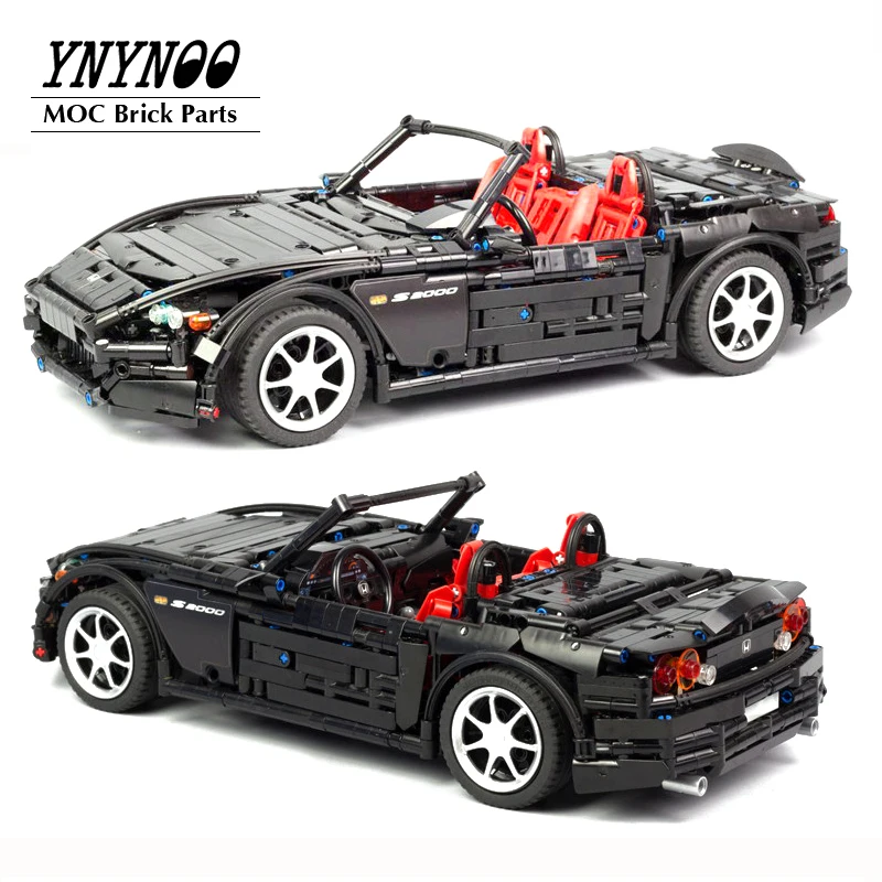 Новое поступление гоночный автомобиль MOCs S2000 AP2 MOC 24500 совместим с