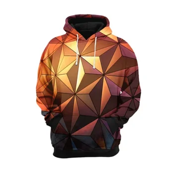 

MODAVELOCE Triangulation Hoodie Polyester With Wool Retro Hoodies Men Winter Anime's 3d Custom Hoodie