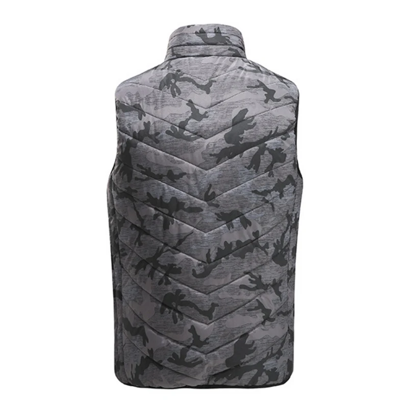 Euro Size s-4XL Men Autumn Winter Flexible Electric Thermal Cloth Waistcoat Fish Hiking Outdoor USB Infrared Heating Vest Jacket