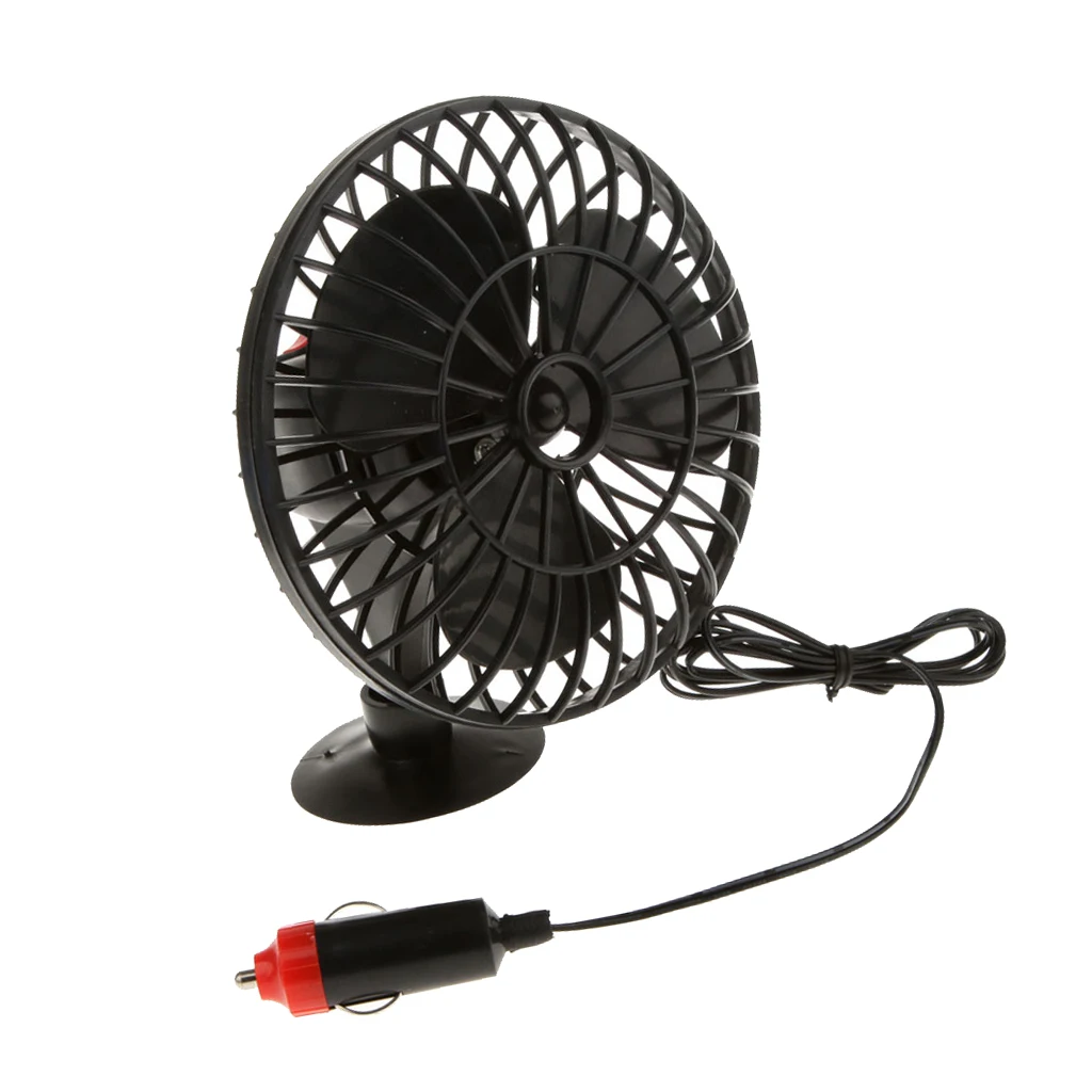 2pcs 12V Mini Car Truck Vehicle Cooling Cool Air Fan Adsorption
