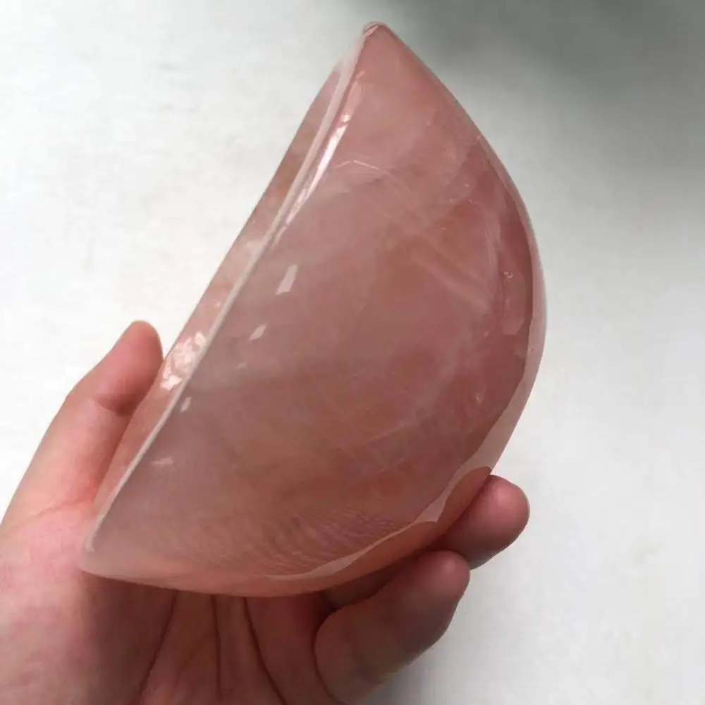 Хороший розовый! 2 ''глубокая Натуральная роза кварцевый кристалл резьба