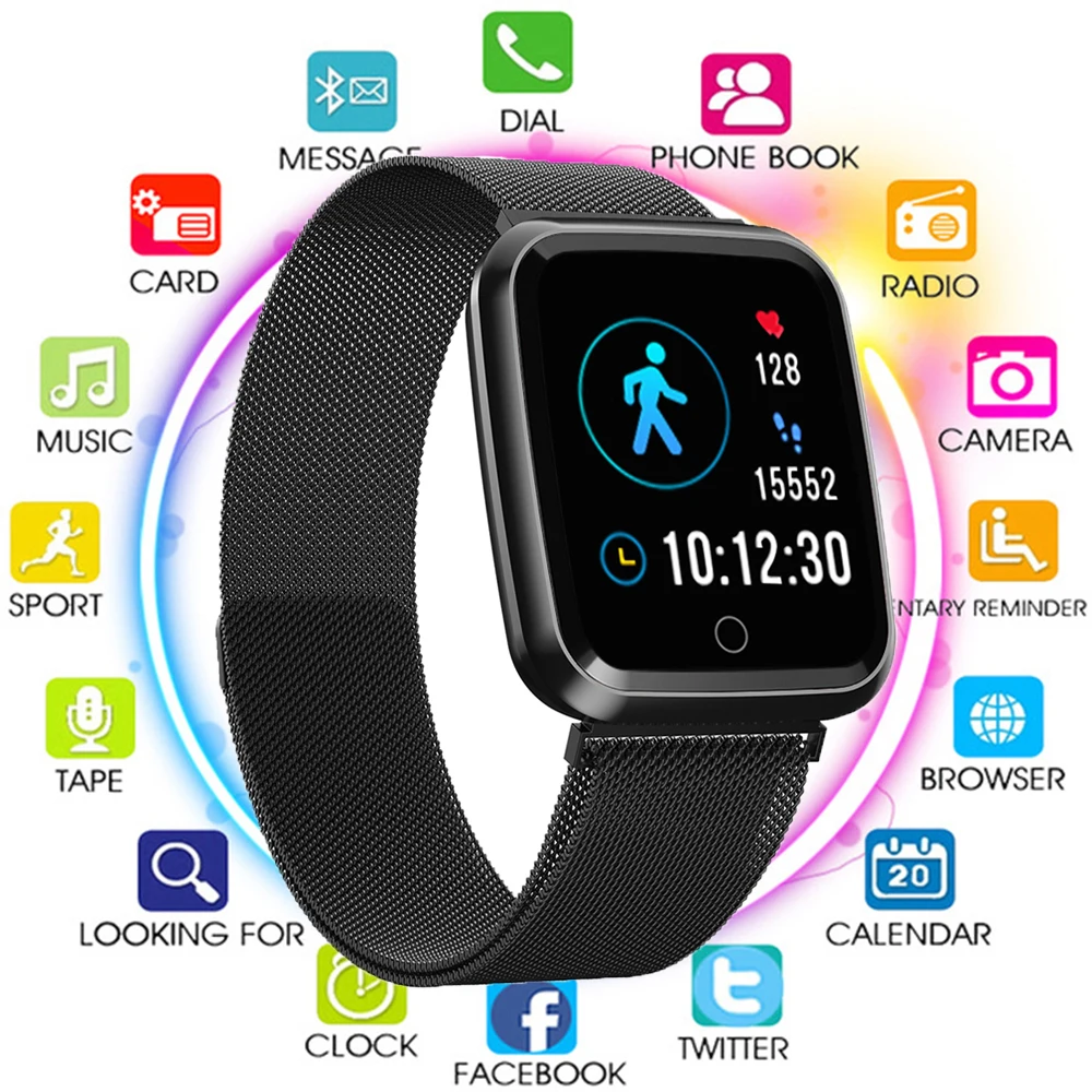 

Hot Sale Smart Watch Men IP68 Waterproof 1.3 IPS Screen Heart Rate Monitor Fitness Tracker Professional Sport Smartwatch Women