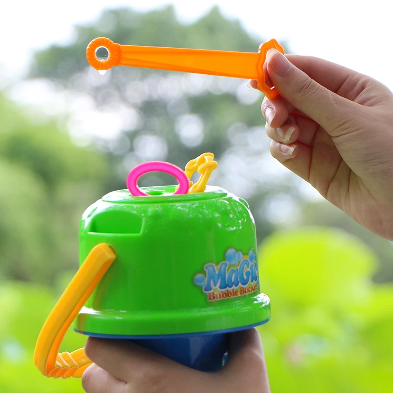 Anti-spill Bubble Bucket Children Blowing Bubble Toys Summer Outdoor Fun Toys Baby Kids Boy Girl Gift Dropshipping images - 6