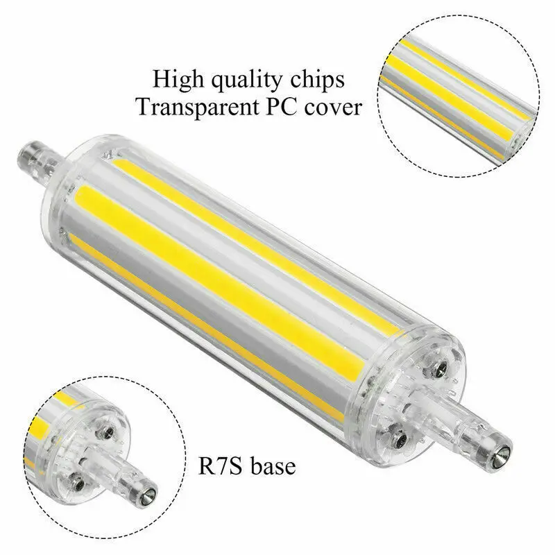 10x Новый Ampoule R7S светодиодный прожектор с регулируемой яркостью J78 J118 78 мм 118 10 Вт 20