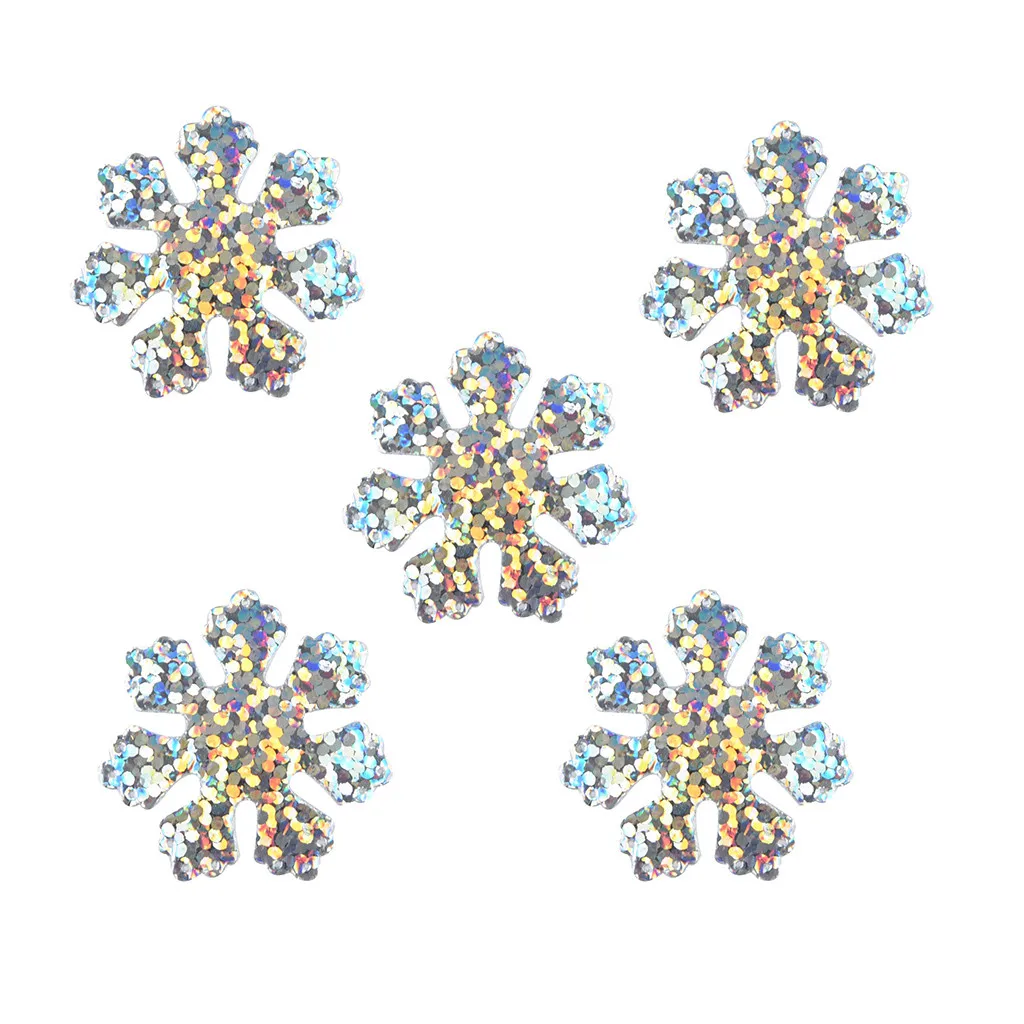 300 Pieces/Pack Snowflakes Christmas Ornament Xmas Tree Hanging Decoration Holiday Garden Christmas Wedding Party Snowflake#S - Color: Multicolor