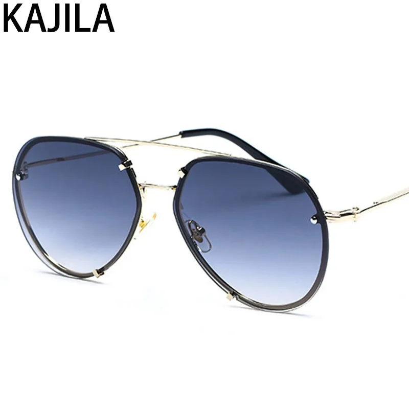 

Oval Sunglasses For Men Alloy Metal Frame Mirror Fashion Brand Gradient Pink Sun Glasses for Women lentes de sol hombre 1159