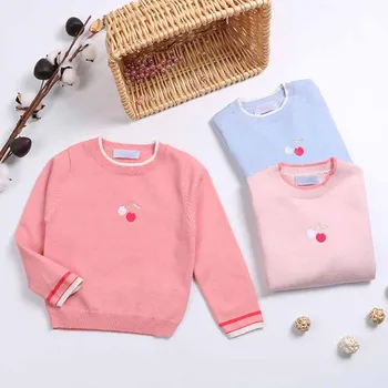 

Baby Girls Knitted Tops Sweater Outfits Kids Autumn Winter Knitted Clothes Girls Sweaters Children's pullover Sweater Bottoming